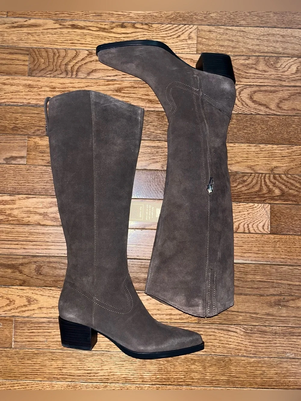 Dolce Vita Virona Water Resistant Tall Boot Dark Brown Suede H2O Women’s Size 6